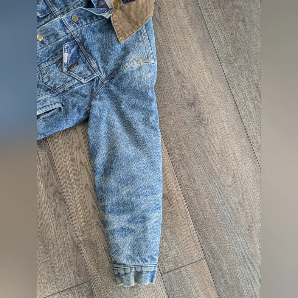 Vintage Rare Carhartt Trucker Jean Denim Jacket Blanket Lined Mens 40 Distressed - Picture 8 of 11